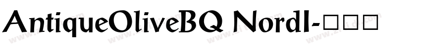 AntiqueOliveBQ NordI字体转换
